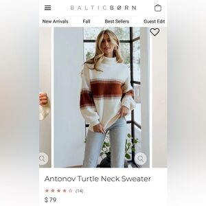 Never worn, heavy, knit sweater.